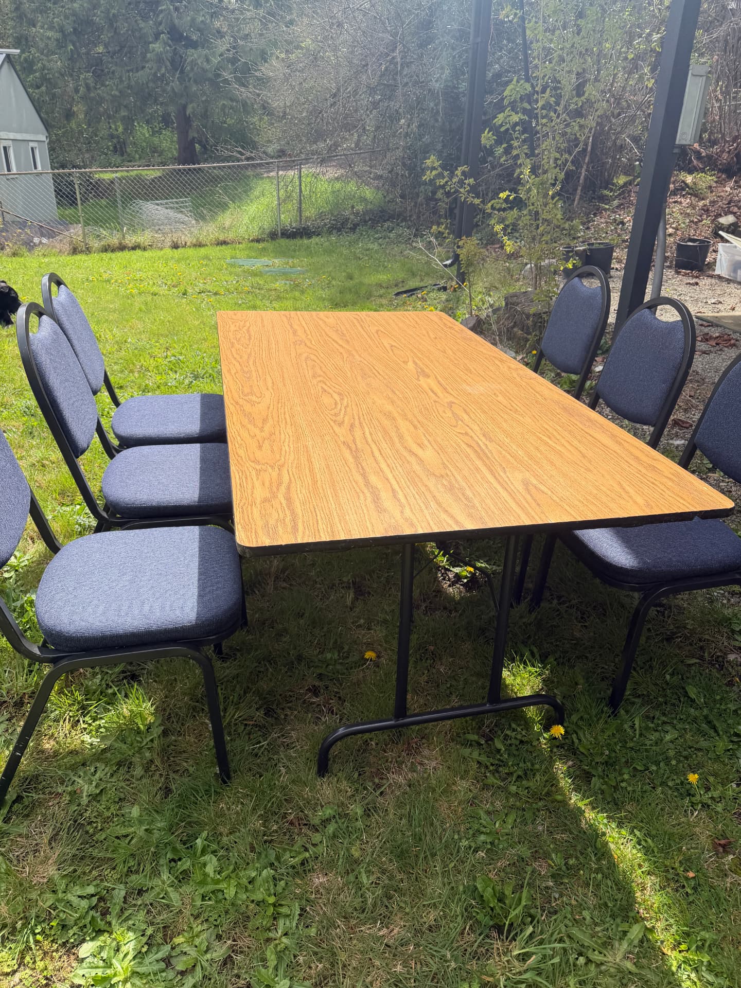6' Wood Banquet Table