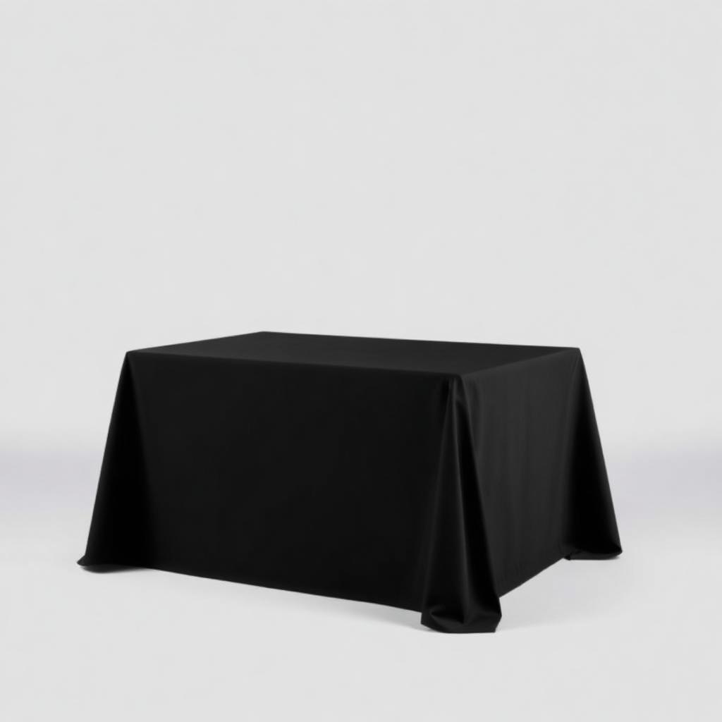 Rectangle Black Tablecloth
